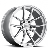 19" Staggered Cray Wheels Spider Silver with Mirror Cut Face Rotary Forged Rims