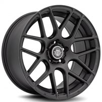 20" Staggered Curva Wheels C7 Matte Black Rims