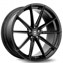 19" Staggered Curva Wheels CFF46 Gloss Black Flow Forged Rims