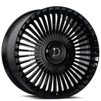 24" Dolce Luxury Wheels Trento Gloss Black Floating Cap Rims