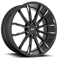 24" Dub Wheels Clout S252 Gloss Black Milled Rims 