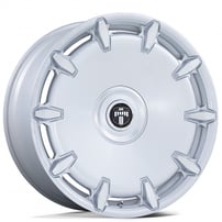 24" Staggered Dub Wheels Cheef DC271 Silver Machined Rims