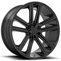 26" Dub Wheels Flex S256 Gloss Black Rims