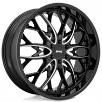 22" Dub Wheels OG S263 Gloss Black Milled Rims