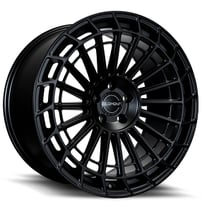 22" Staggered Element Wheels EL23 Gloss Black Rims