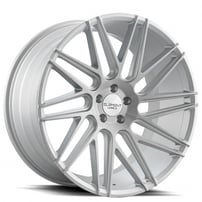 22" Staggered Element Wheels EL33 Silver Machined Rims 