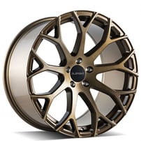 20" Staggered Element Wheels EL99 Gloss Brushed Bronze Rims