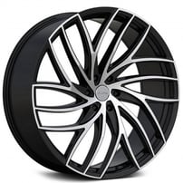 26" Elure Wheels 056 Black with Machined Face Rims