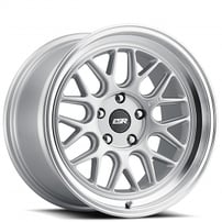 18" Staggered ESR Wheels CR1 Hyper Silver JDM Style Rims