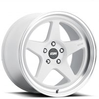 18" ESR Wheels CR5 Gloss White JDM Style Rims