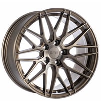 20" Staggered F1R Wheels F103 Brushed Bronze Rims