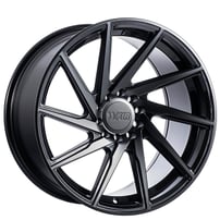 20x10/11" Staggered F1R Wheels F29 Double Black Rims