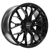 20" Staggered F1R Wheels FS3 Gloss Black Rims