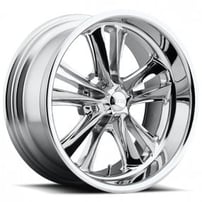 18" Staggered Foose Wheels F097 Knuckle Chrome Rims