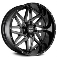 22" Force Off-Road Wheels F01 Gloss Black Rims