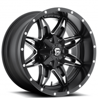 15" Fuel Wheels D567 Lethal Black Milled Off-Road Rims