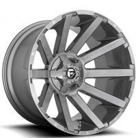 20" Fuel Wheels D714 Contra Platinum Off-Road Rims 