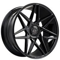 26" Gianelle Wheels Parma with Cap Gloss Black Rims 