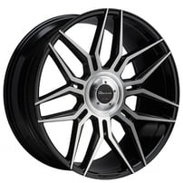 26" Giovanna Wheels Bogota with Big Cap Gloss Black with Machined Face Rims