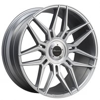 26" Giovanna Wheels Bogota with Big Cap Gloss Silver with Machined Face Rims