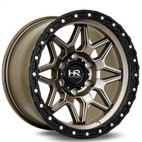 17" Hardrock Wheels H105 Matte Bronze Off-Road Rims 