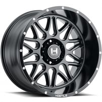 20" Hostile Wheels H111 Blaze Satin Black Off-Road Rims