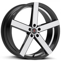 20" Ignite Wheels Spark Gloss Black Machined Rims