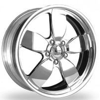 24" Intro Wheels Cruiser Exposed 5 Polished Welded Billet Rims