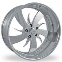 28" Intro Wheels Dangerous XLR Polished Welded Billet Rims
