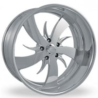 24" Intro Wheels Dangerous XLR Polished Welded Billet Rims