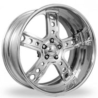 28" Intro Wheels Del Rio Exposed 5 Polished Welded Billet Rims