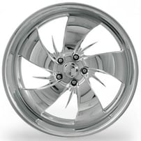 28" Intro Wheels Del Sol Exposed 5 Polished Welded Billet Rims