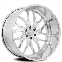 24" Intro Wheels Dynamic Exposed 6 Polished Welded Billet Rims