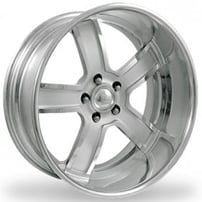 20" Intro Wheels Flow Exposed 5 Polished Welded Billet Rims