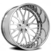 28" Intro Wheels ID313 Exposed 5 Polished Welded Billet Rims
