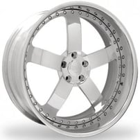 28" Intro Wheels ID323 Exposed 5 Polished Welded Billet Rims