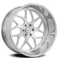 18" Intro Wheels ID350 Exposed 6 Polished Welded Billet Rims
