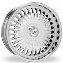 18" Intro Wheels Imperial Covered Polished Welded Billet Rims