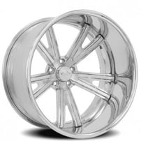19" Intro Wheels Infamous Exposed 5 Polished Welded Billet Rims