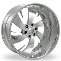 19" Intro Wheels Lethal 6 Exposed 6 Polished Welded Billet Rims