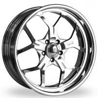 18" Intro Wheels Mulholland Exposed 5 Polished Welded Billet Rims