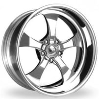 18" Intro Wheels Pentia Exposed 5 Polished Welded Billet Rims