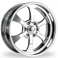 24" Intro Wheels Pentia Exposed 6 Polished Welded Billet Rims