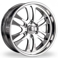 18" Intro Wheels Prowler Exposed 6 Polished Welded Billet Rims