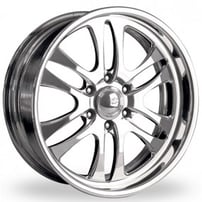 20" Intro Wheels Prowler Exposed 6 Polished Welded Billet Rims