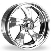 20" Intro Wheels Radicalli Exposed 5 Polished Welded Billet Rims