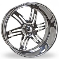 22" Intro Wheels Texan Exposed 6 Polished Welded Billet Rims