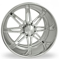 26" Intro Wheels Torino HD8 Polished Welded Billet Rims