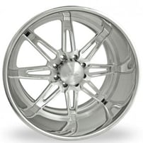 24" Intro Wheels Torino HD8 Polished Welded Billet Rims