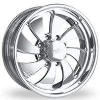 28" Intro Wheels Twisted Blade HD8 Polished Welded Billet Rims